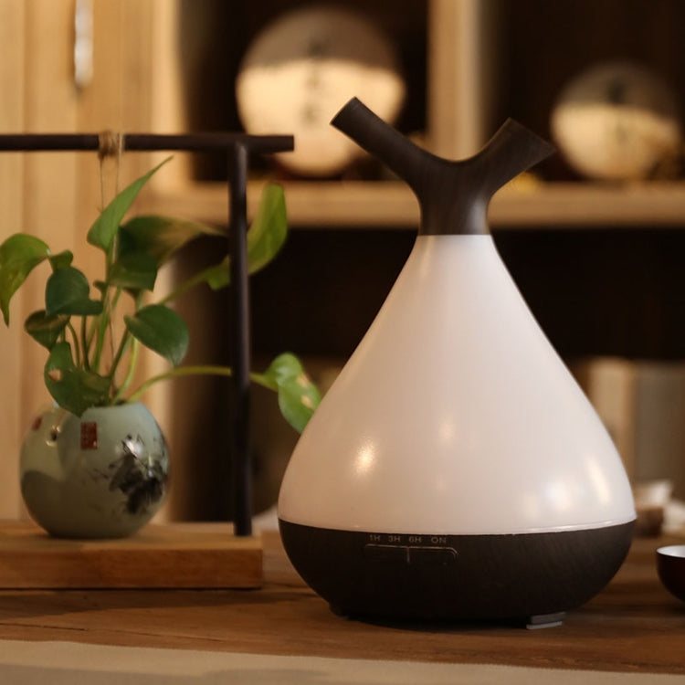 YCTA-008 Household Mute Small Wood Grain Colorful Light Aroma Diffuser Night Tree Air Humidifier, Product specifications: AU Plug(Deep Wood Grain) by bashfashion
