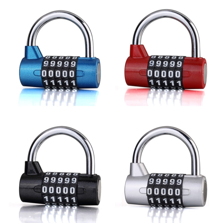Large 5 Digit Combination Gym Cabinets Password Lock Tool Box Door Padlock(Red) by bashfashion