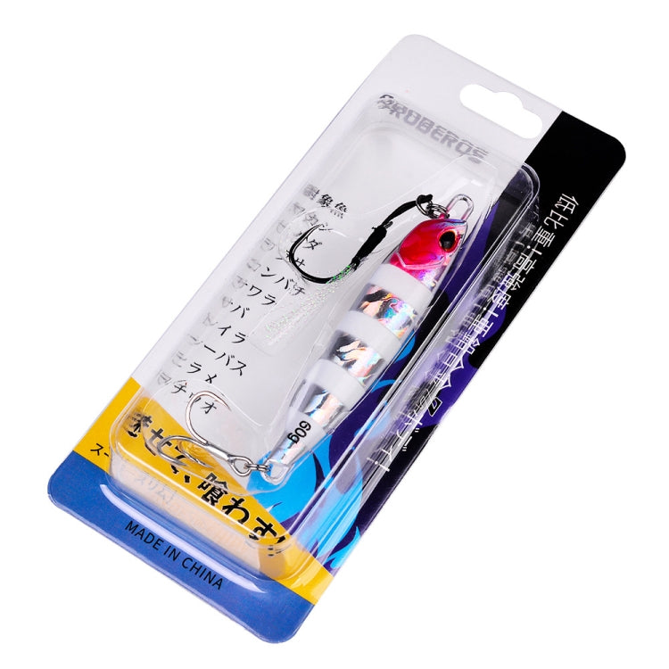 2 PCS PROBEROS LF103 Simulation Metal Sea Fishing Bait, Specification: 40g(E With Hook) by PROBEROS