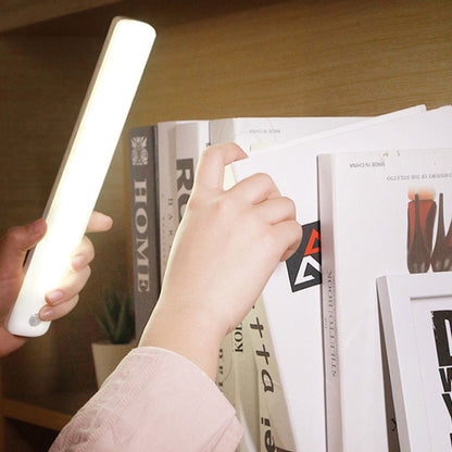 Magnetic Rechargeable Cabinet Bedside Human Body Induction Lamp, Specification: 400 mAh Without Switch 15cm(White Light) by bashfashion