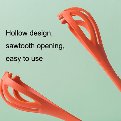 Multi-Purpose Nylon Eggbeater Dual-Use Food Clip Manual Mixer Baking Tool(Orange) by bashfashion