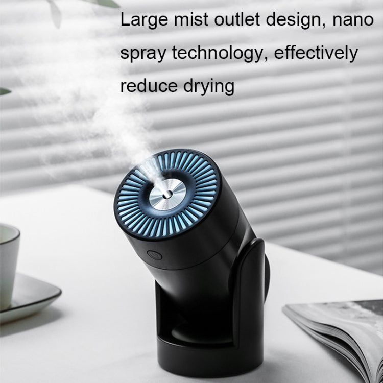 L09 USB Plug-in Rotating Colorful Night Light Humidifier(White) by bashfashion