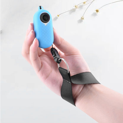 2 PCS Thumb Camera Silicone Case + Lanyard For Insta360 GO2(Black) by bashfashion