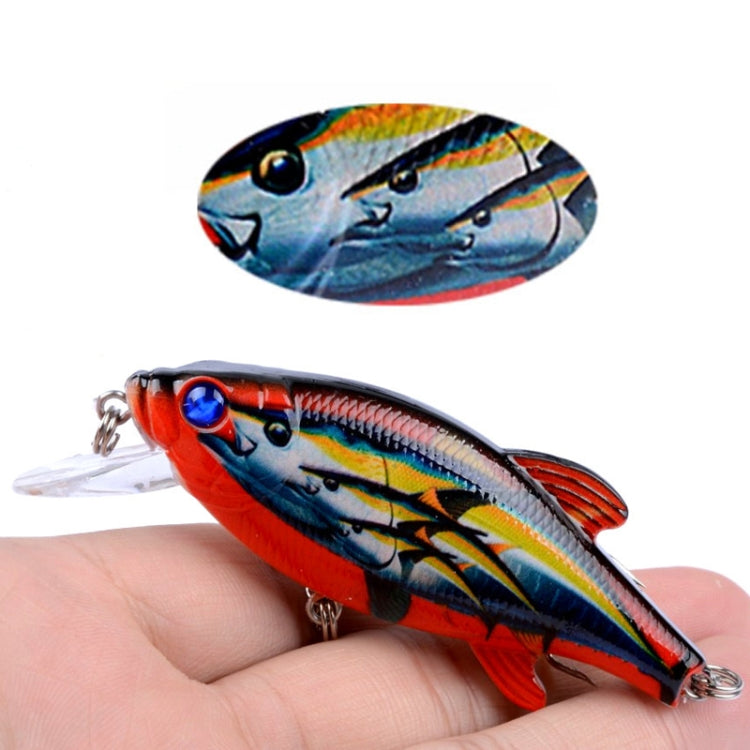 LB72 8cm/10.9g Lure Painted Floating Bionic Lure Rattle Pearl False Lure(2) by bashfashion