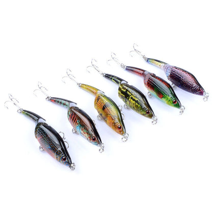 LB22 9.5cm/8.9g Multi-section VIB Plastic Hard Lures Painted Bionic Lures(4) by bashfashion