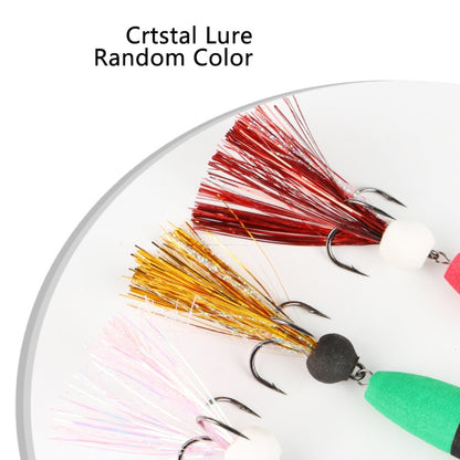 W.P.E PMG-M Foam Hook Soft Worm Bait Three Anchor Hook Fake Lures, Size: M(50) by W.P.E