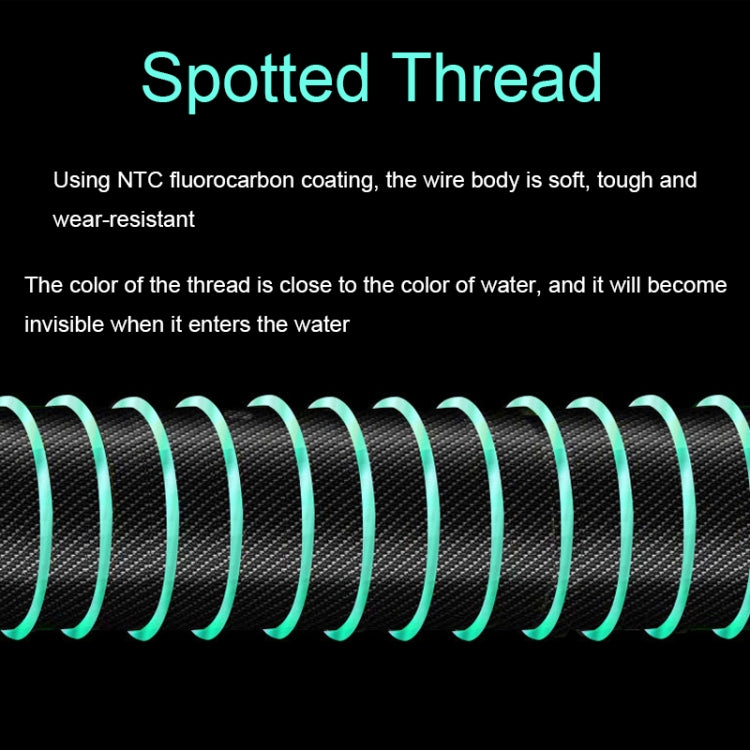 2pcs Outdoor Fishing Anti-tangle Spotted Invisible Line Set with Scale, Size: 3.6m(1.0) by bashfashion