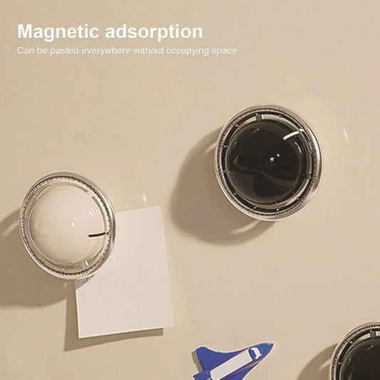 Kitchen Mechanical Timer Reminder Visual Time Manager Magnetic Suction Alarm Clock(Ivory White) by bashfashion