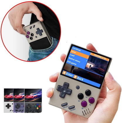 Miyoo Mini Plus 3.5 Inch IPS Screen Retro Handheld Game Console NO Card 0 Games(Grey) by bashfashion
