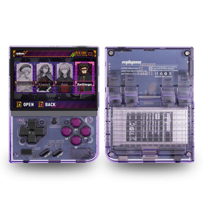 Miyoo Mini Plus 3.5 Inch IPS Screen Retro Handheld Game Console NO Card 0 Games(Transparent Purple) by bashfashion