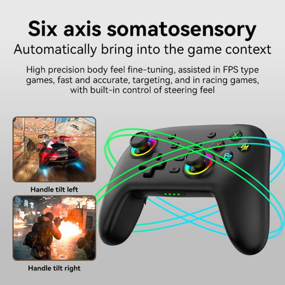 Wireless Bluetooth Somatosensory Vibration Gamepad for Nintendo Switch/Switch PRO, Color: Black by bashfashion