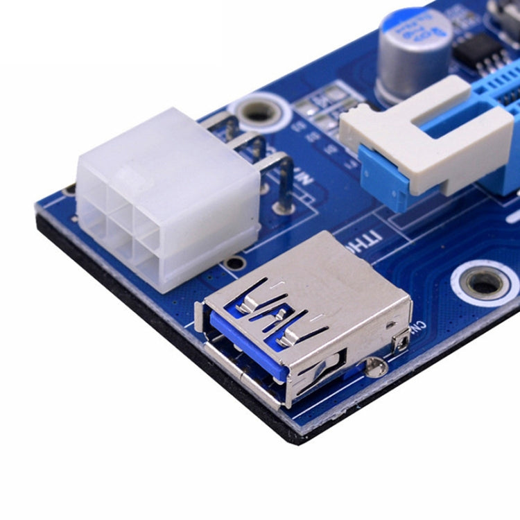 PCE164P-N03 VER006C Mini PCI-E 1X To 16X Riser For Laptop External Image Card, Spec: Blackboard 6pin by bashfashion