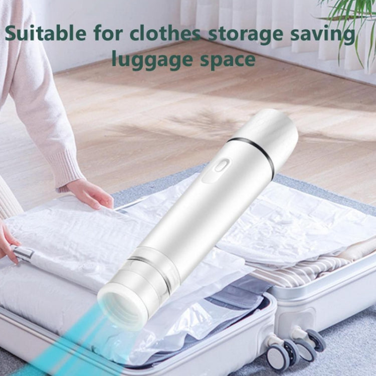 Handheld Vacuum Machine Rechargeable Food Preservation Compression Storage Machine(Black) by bashfashion