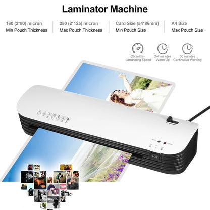 Osmile SL299 A4 Laminator Machine Set With 15 Laminating Pouches Paper Cutter Corner Rounder(AU Plug) by Osmile