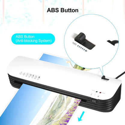 Osmile SL299 A4 Laminator Machine Set With 15 Laminating Pouches Paper Cutter Corner Rounder(AU Plug) by Osmile