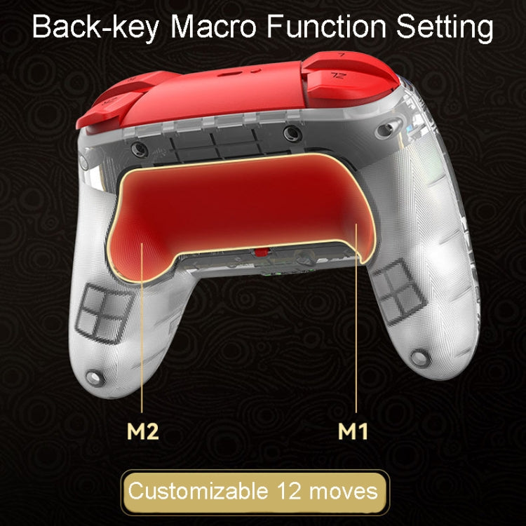 For PS3 / PS4 Dual Vibration Wireless Gamepad With RGB Lights(Blue) by bashfashion