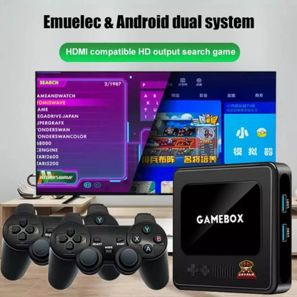 G10 GAMEBOX TV Box Dual System Wireless Android 3D Home 4K HD Game Console Support PS1 / PSP, Style: 128G 40,000+ Games (Black) by bashfashion