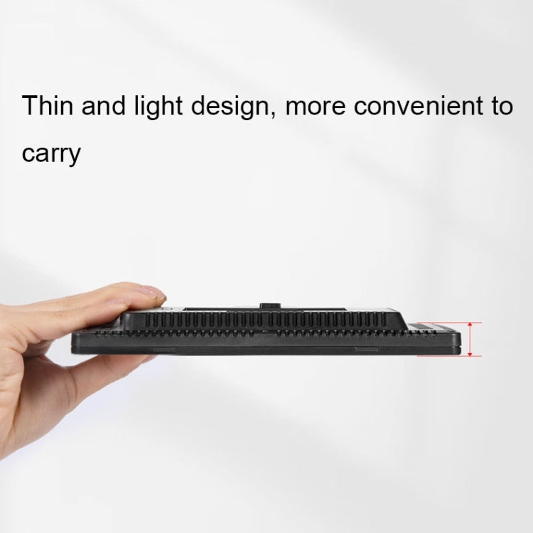 640+95 LEDs RGB Adjustable Live Shooting Fill Light Phone SLR Photography Lamp, EU Plug, Spec: 14 inch by bashfashion