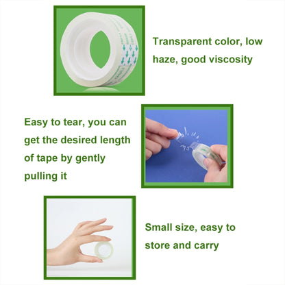 8 Rolls Width 1.8cm x Length 12.8m Deli Small High Viscosity Office Transparent Tape Student Stationery Tape by Deli