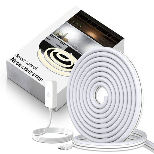 LIXINCORDA 2m 5V USB Touch Control LED Light Strip Flexible Neon Silicone Soft Strip(Warm White) by LIXINCORDA