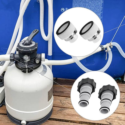 For Intex Pool Hose Adapter with Internal Thread, Spec: B Set by bashfashion