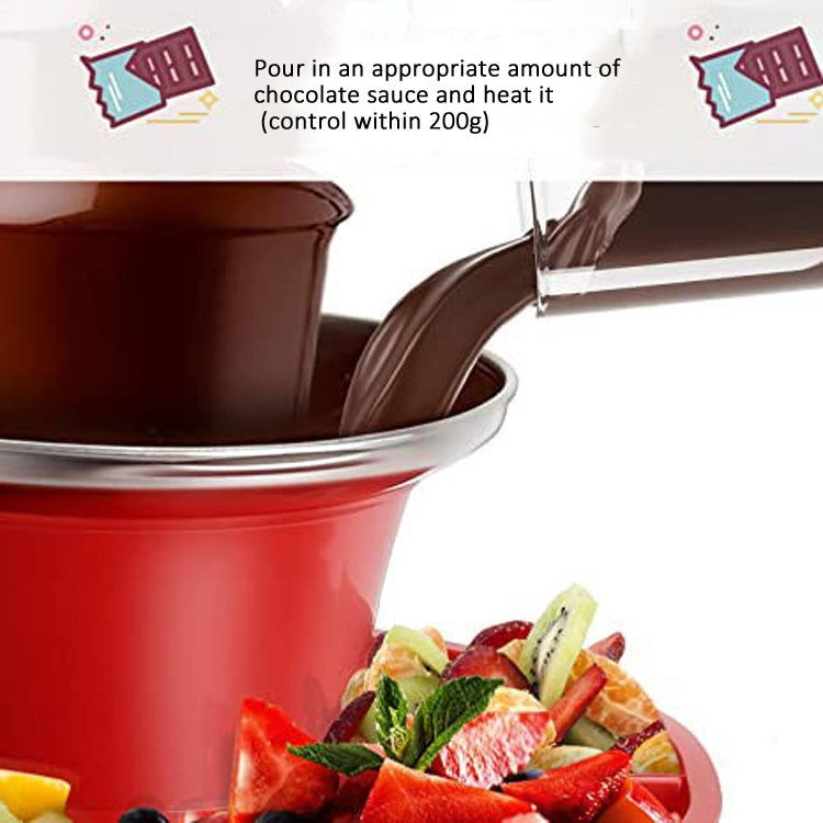 35W 3 Tier Chocolate Fountain Mini Fondue Set with Hot Melting Pot Base 110V US Plug by bashfashion