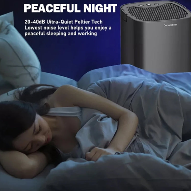 1L 36W Air Dehumidifier for Home Damp Drying Clothes with 7 colors Light UK Plug(White) by bashfashion