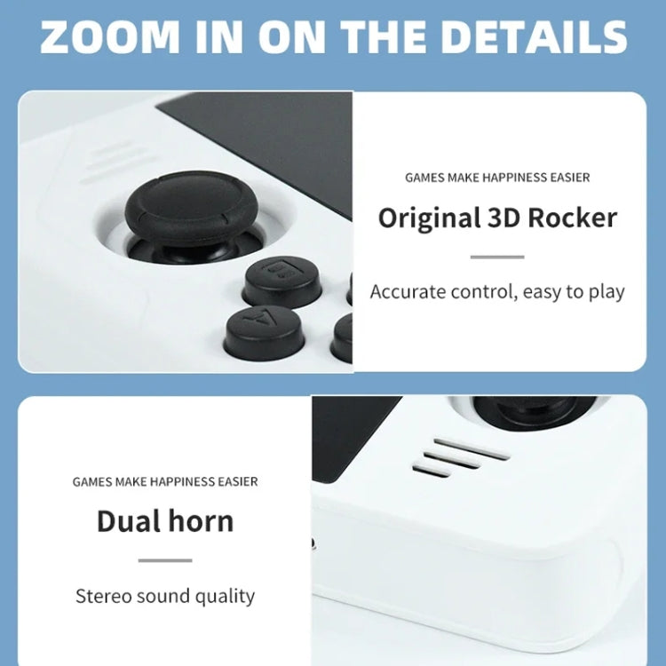 POWKIDDY RGB30 4 Inch IPS Screen Handheld Game Console Built In WIFI＋Bluetooth 16GB+128GB(White) by POWKIDDY