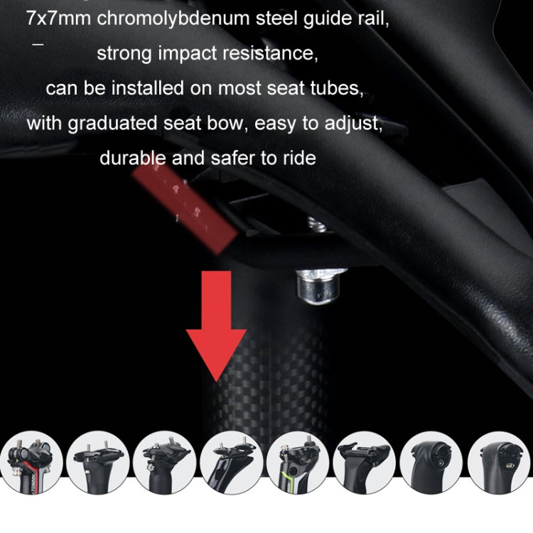 TOSEEK Bicycle Wide Seat Cushion Shock Absorption Comfortable Saddle, Color: Red by TOSEEK