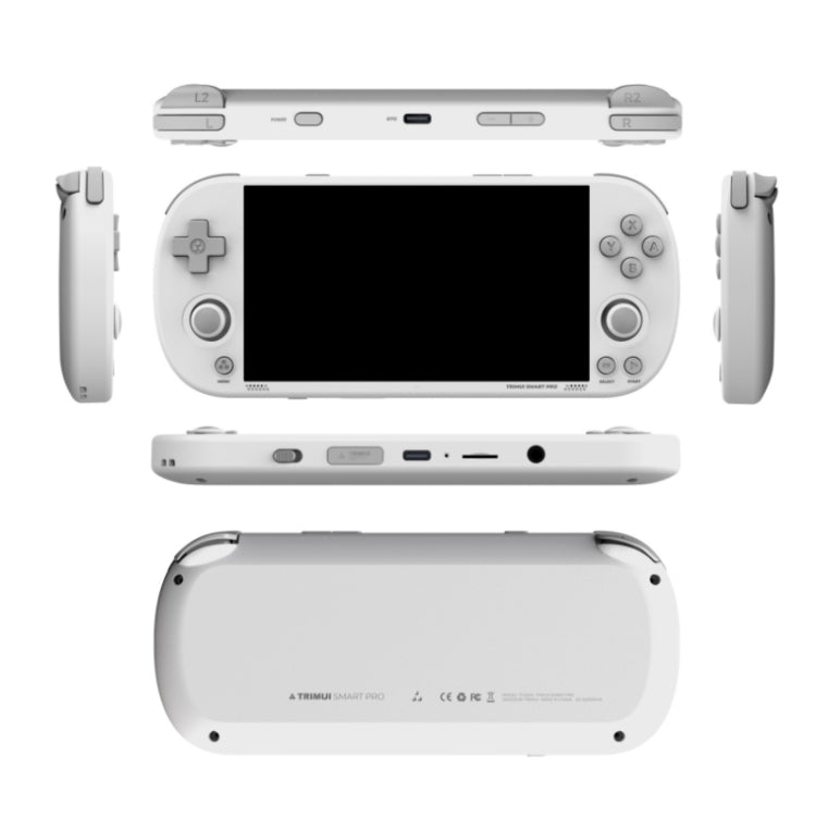 Trimui Smart Pro 4.96 Inch IPS Screen Handheld Game Console Open Source Linux System 256G(White) by Trimui