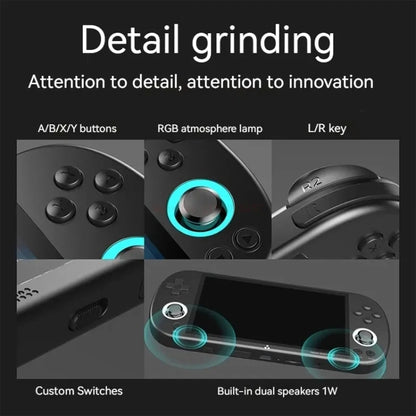 Trimui Smart Pro 4.96 Inch IPS Screen Handheld Game Console Open Source Linux System 64G(White) by Trimui