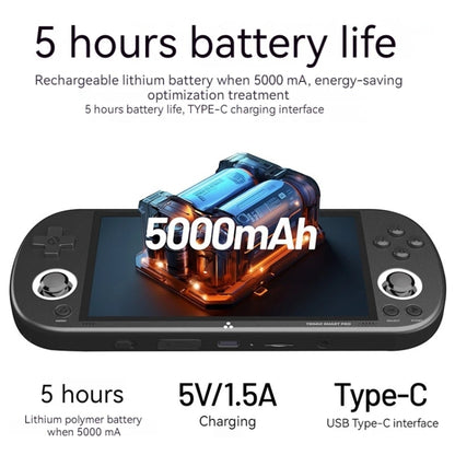 Trimui Smart Pro 4.96 Inch IPS Screen Handheld Game Console Open Source Linux System 256G(Grey) by Trimui