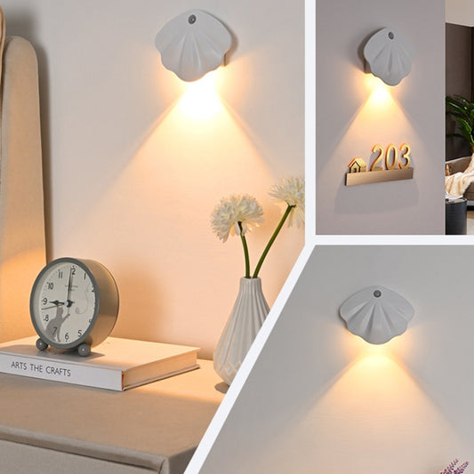 Magnetic Motion Sensor Wall Lamp Rechargeable LED House Number Light PRO Version 1200mAh(White) by bashfashion