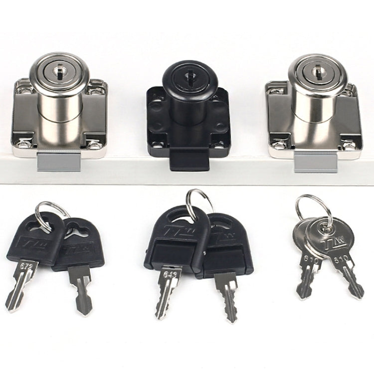 Drawer Lock Furniture Closet Door Office Filing Cabinet Lock, Model: 136-22(Silver Folding Key) by bashfashion