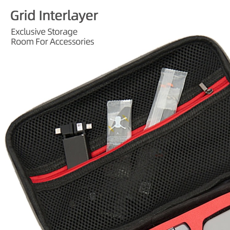 For DJI Neo Fly More Combo Carrying Case Handbag Protective Box(Black + Red Inner) by bashfashion