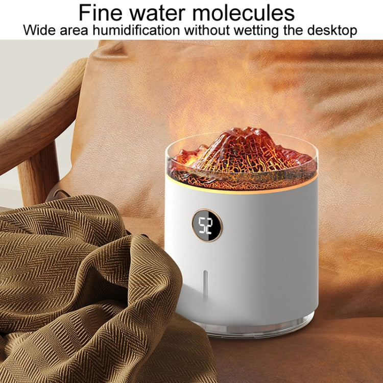 HX127 Mini Volcano Lava Aromatherapy Diffuser Small Household Atmosphere Humidifier, Color: Black by bashfashion