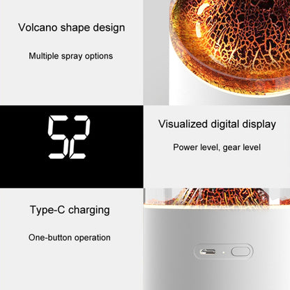 HX127 Mini Volcano Lava Aromatherapy Diffuser Small Household Atmosphere Humidifier, Color: Black by bashfashion