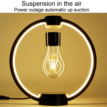 Magnetic Levitation Light Bulb Table Lamp Desktop Ambient Luminous Night Light, Specification: US Plug(Light Color) by bashfashion
