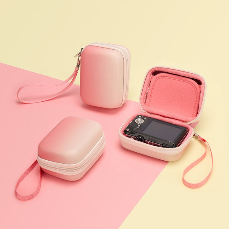 Cwatcun H45 Mini Storage Bag Small Microslice Digital Camera Bag PU Waterproof Hard Shell Bag(Brown) by Cwatcun