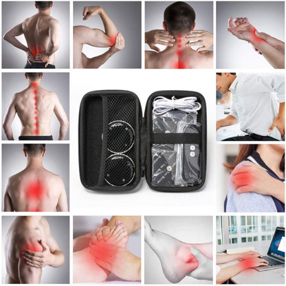Cervical Massager EMS Pulse Therapy Device Full Body Massage Patch, Spec: Double Host With Remote by bashfashion