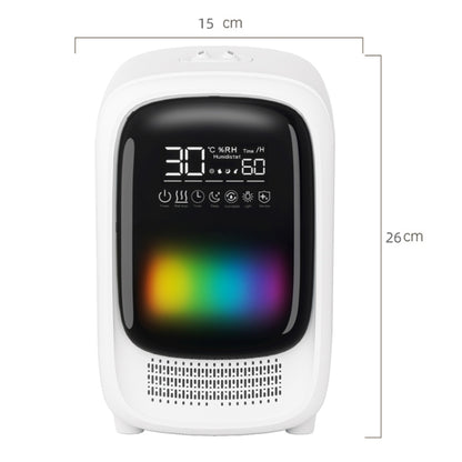 FS101 3.5L Colorful Light Home Bluetooth Music Aromatherapy Humidifier, Spec: UK Plug(Whtie) by bashfashion