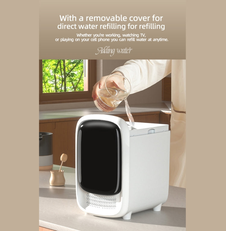 FS101 3.5L Colorful Light Home Bluetooth Music Aromatherapy Humidifier, Spec: UK Plug(Whtie) by bashfashion