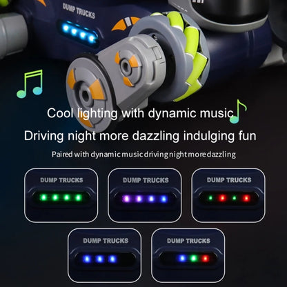 Eight Wheel Stunt Robot Dog Smart Gesture Sensor RC Kids Toy Car With Lights Music Spray Car, Style: Green Single RC by bashfashion