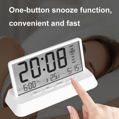Multifunctional Temperature / Date Display Electronic Alarm Clock(Black Transparent) by bashfashion