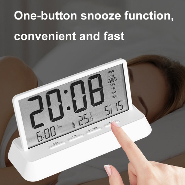 Multifunctional Temperature / Date Display Electronic Alarm Clock(Black Opaque) by bashfashion