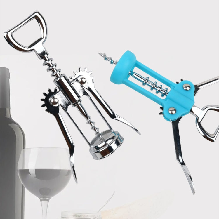 Wine Corkscrew Beer Opener Multifunctional Wine Opening Tool, Style: 448-Red by bashfashion