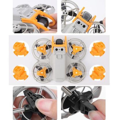 For DJI Neo CQT Impact Protection Cover + Bumper + Folding Stand + Tail Wing 4 In 1 Set(Orange) by CQT