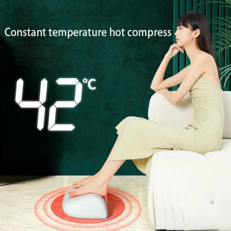 Z5 Dual-frequency Red Light Constant Temperature Hot Compress Foot Massager, Spec: US Plug(Black) by bashfashion