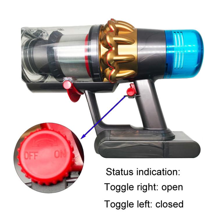For Dyson V6 / V7 / V8 / V10 / V11 / V15 / V18 / Slim Vacuum Cleaner Switch Latch Holder, Style: Flat Latch by bashfashion
