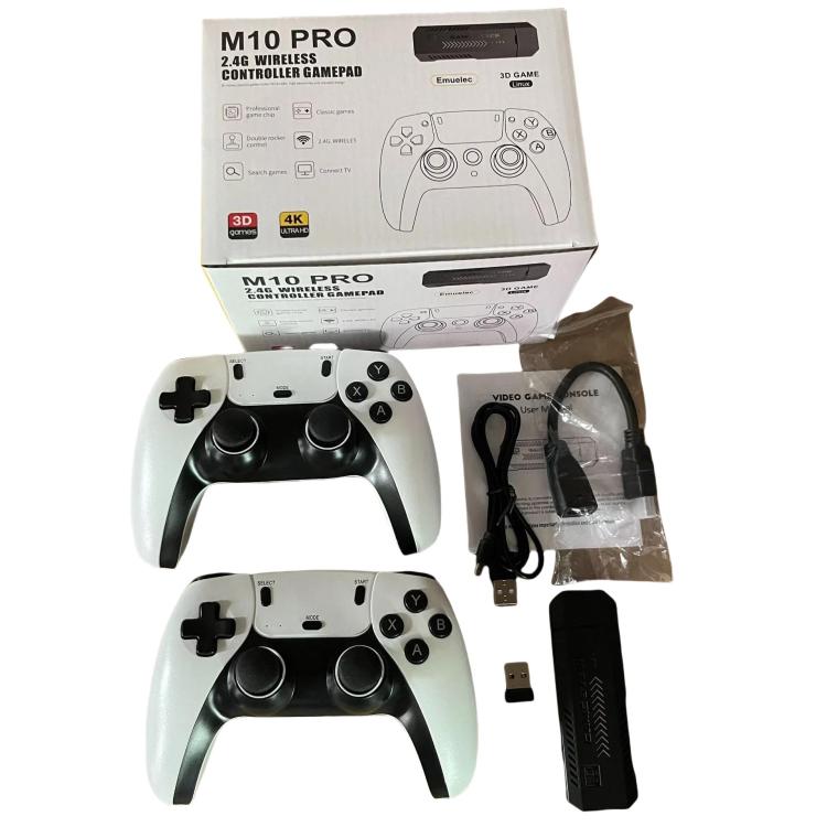 M10 Pro 4K TV Game Player 3D HD Retro Video Game Console 64G With Wired Controller by bashfashion